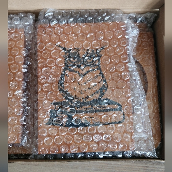 📚 Wooden Book Stand with Glass Holder – Owl Design, NEW, Reader’s Décor - Picture 14 of 16